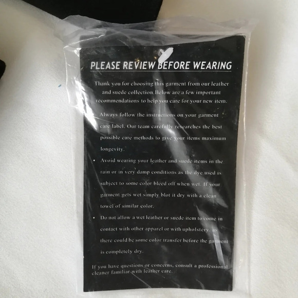 NWT Guillaume Leather Jacket Zip Front Brown with Black Stretch Sides Small - Picture 9 of 17